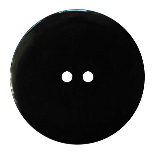 Dill - Shiny Black Button - 11mm