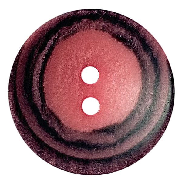 Dill - Polyester Round Pink Button - 18mm
