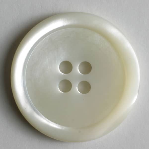 Dill - Mother of Pearl White Button - 20mm or 23mm