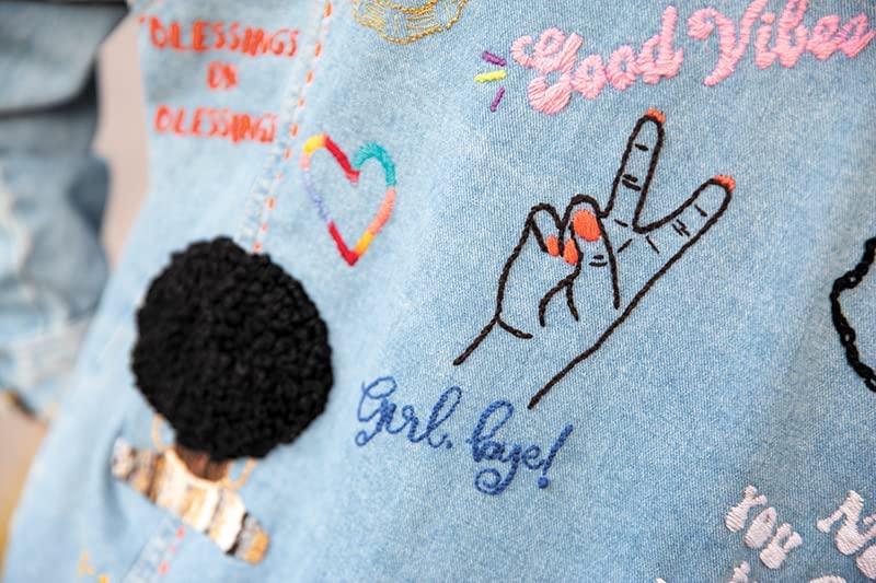 Represent! Embroidery: Stitch 10 Colorful Projects & 100+ Designs Featuring a Full Range of Shapes, Skin Tones & Hair Textures - Bianca Springer