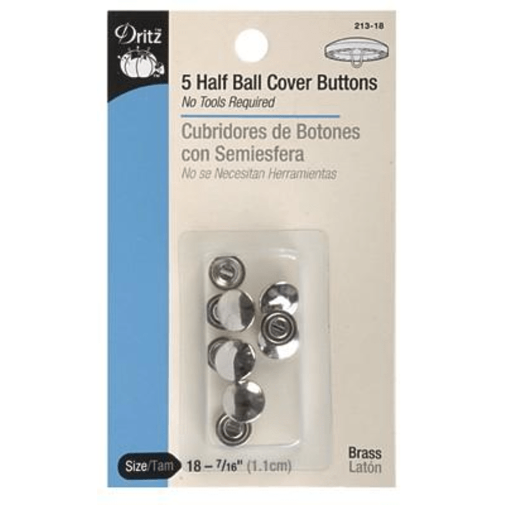 Dritz - Half Ball Cover Buttons - Various