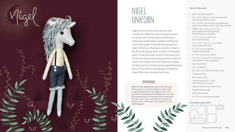 Handmade Animal Dolls: 20 Simple Sewing Patterns for Stylish Toys - Melissa Lowry