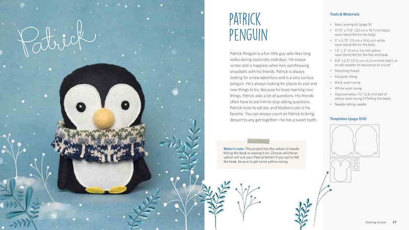 Handmade Animal Dolls: 20 Simple Sewing Patterns for Stylish Toys - Melissa Lowry