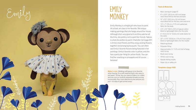 Handmade Animal Dolls: 20 Simple Sewing Patterns for Stylish Toys - Melissa Lowry