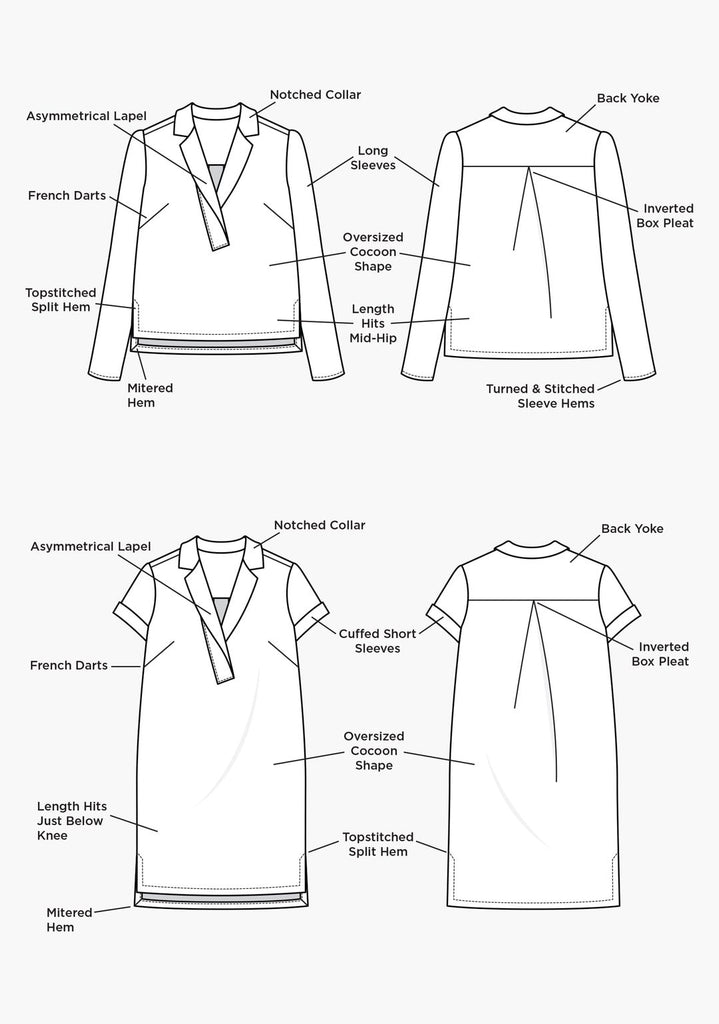 Grainline - Augusta Shirt and Dress