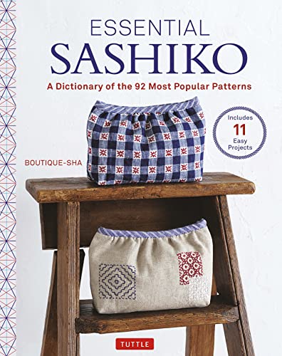 Essential Sashiko - A Dictionary of the 92 Most Popular Patterns (With Actual Size Templates) - Boutique-Sha