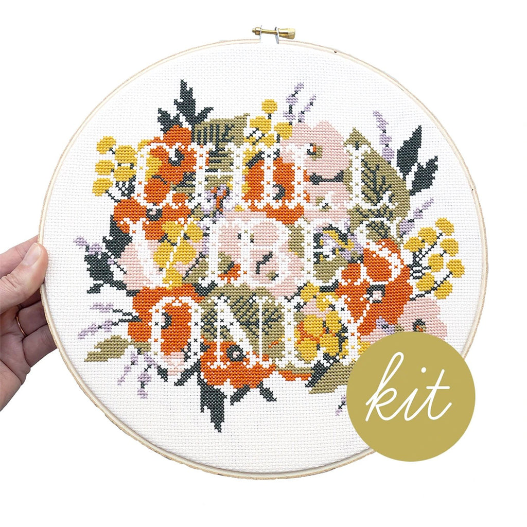 Junebug and Darlin - 10 Inch Cross Stitch Kit - Chill Vibes Only