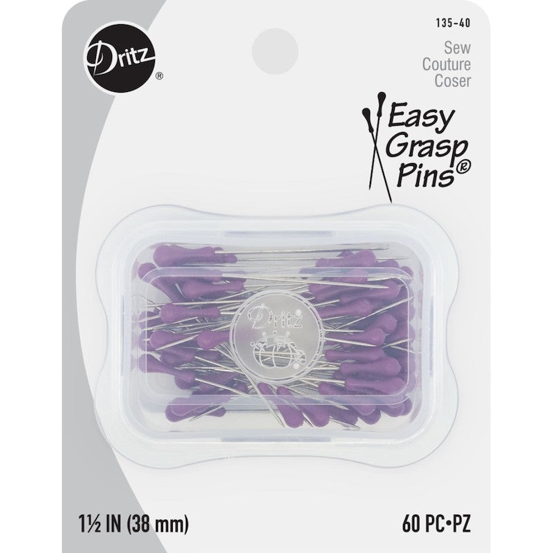 Dritz - Easy Grasp Pins - 60 count