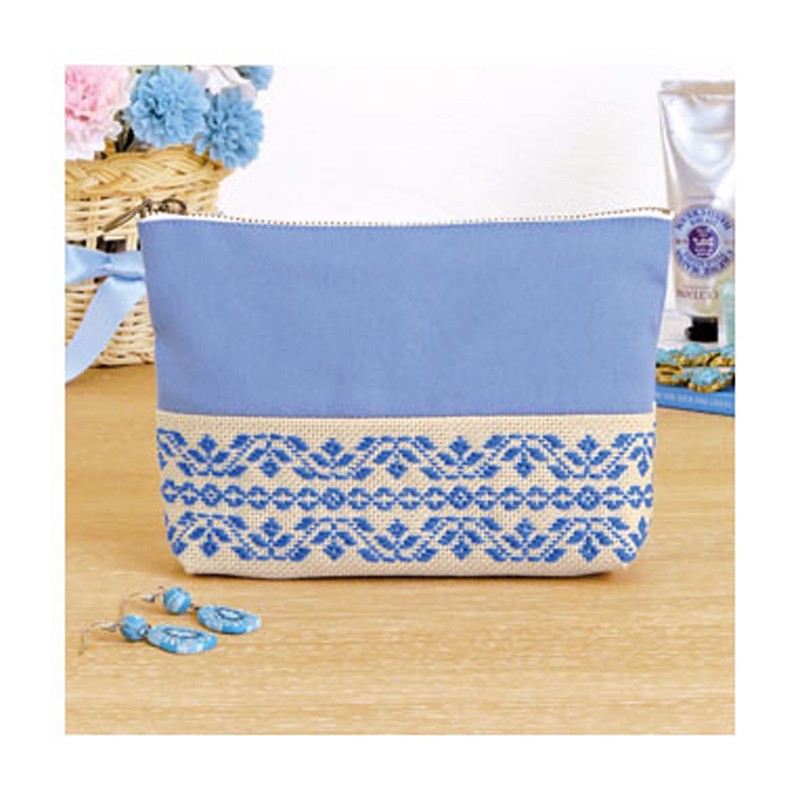 Olympus Kogin Embroidery Pouch Kit - Blue