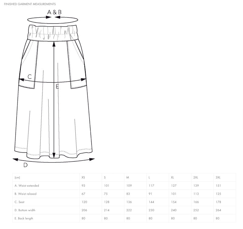 The Assembly Line - Elastic Waist Maxi Skirt - Various