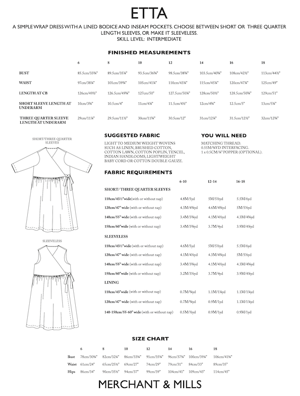 Merchant & Mills - The Etta Wrap Dress