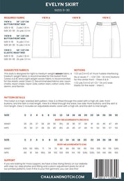 Chalk and Notch - Evelyn Skirt