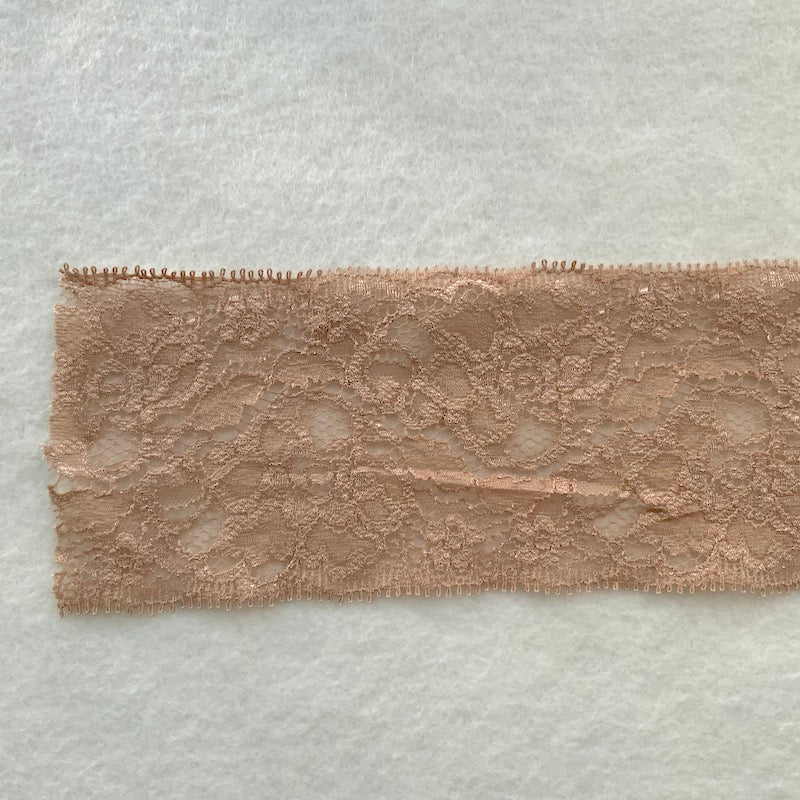 Stretch Lace - 3" - Taupe