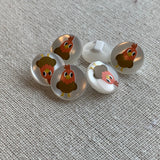 Little Rooster Button - 12mm