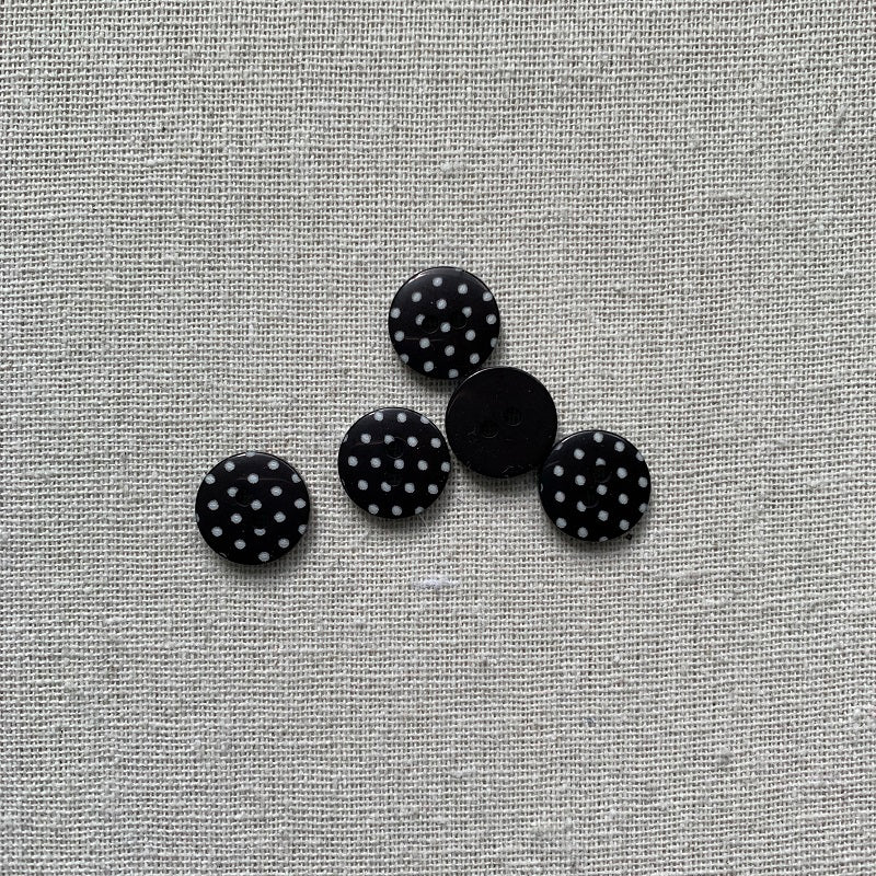 Polka Dot Button - 14mm - Various