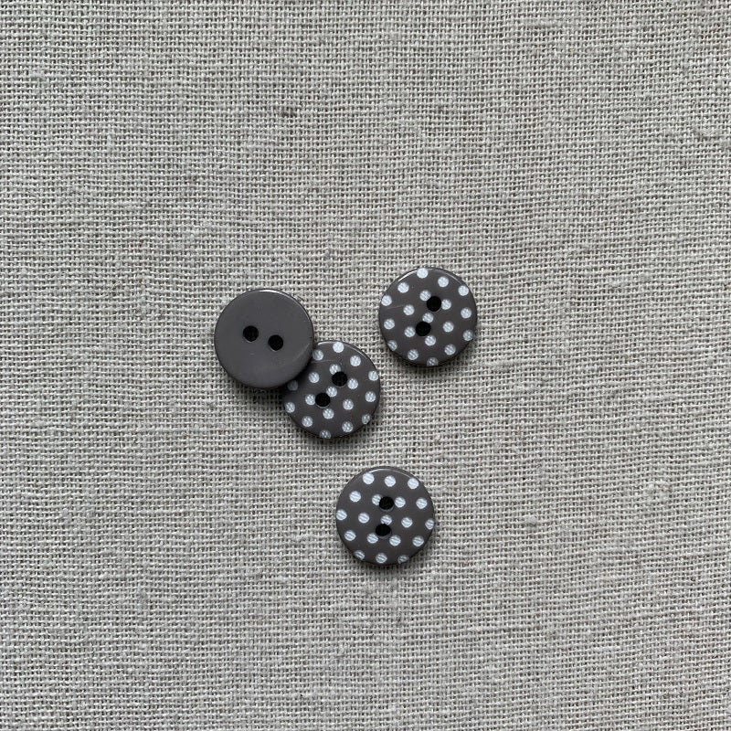 Polka Dot Button - 14mm - Various