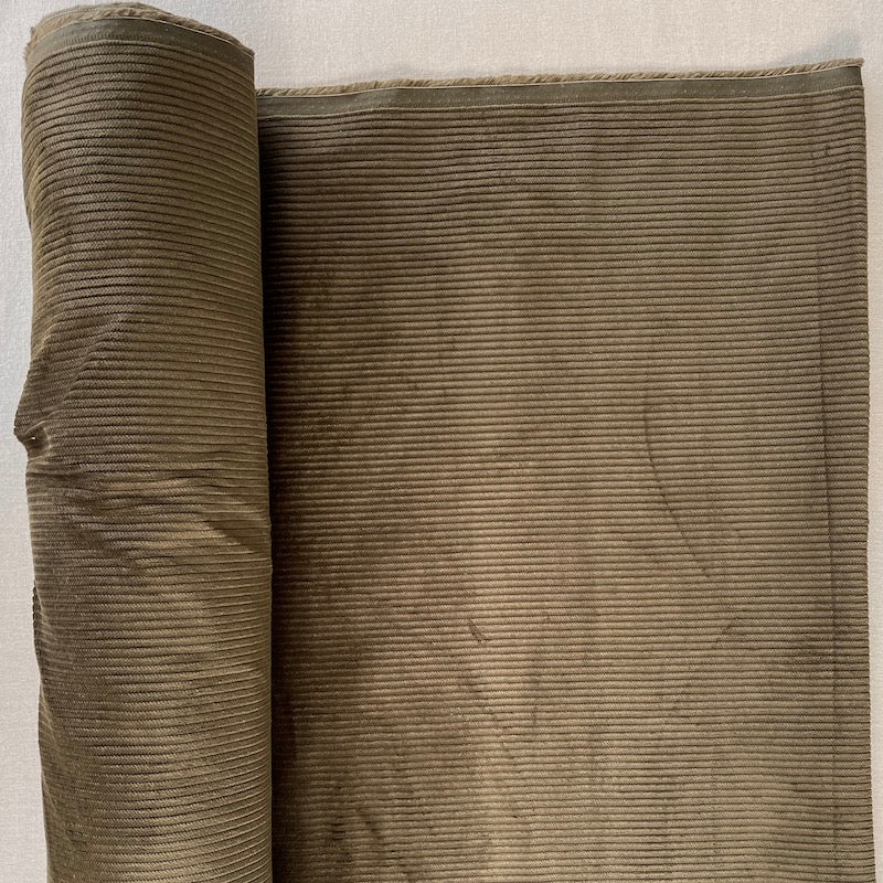 Cosmo - Wide 6 Wale Corduroy - Army Green