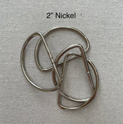 2" Cast Brass Bag Hardware - Various Finishes