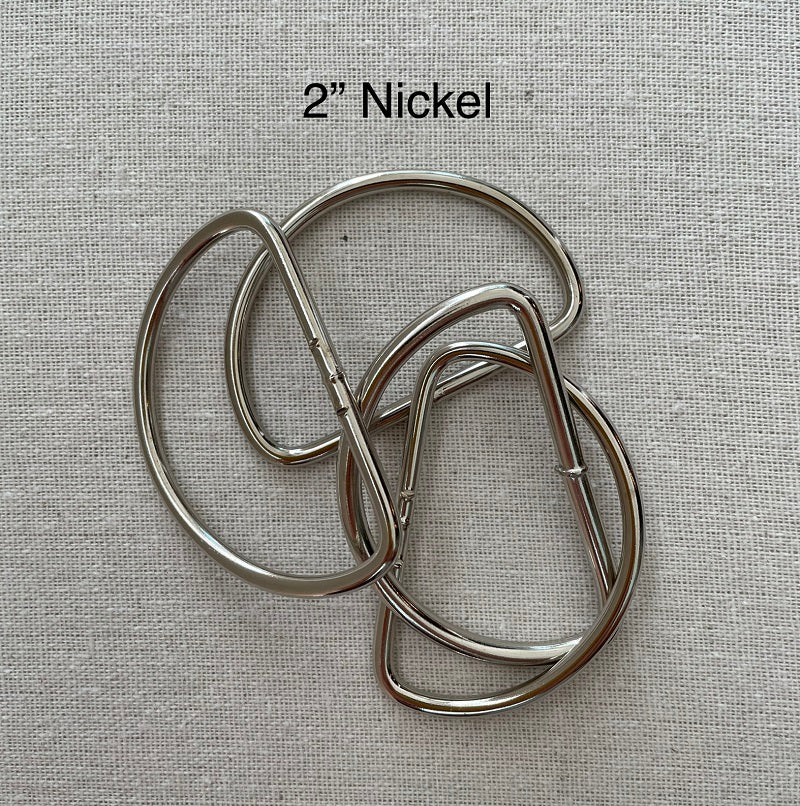 2" Cast Brass Bag Hardware - Various Finishes