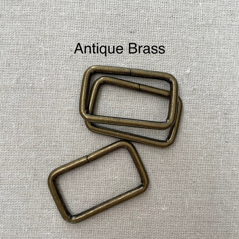 Brass Loops, D-rings, Rectangles - Various Finishes