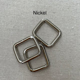 1" Heavy Nickel Finish Square Link