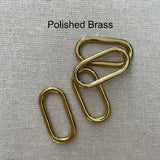 1” Polished Brass Oval