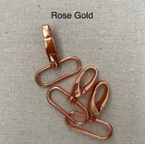 1 1/2" Lobster Clasp Swivel Hook - Plated Metal - Various Colors