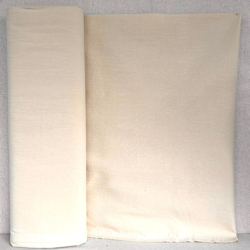 Cosmo - Crinkled Cotton Sheeting - Eggshell