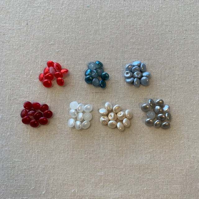 Frosty Pearl Shank Button - Various - 10mm