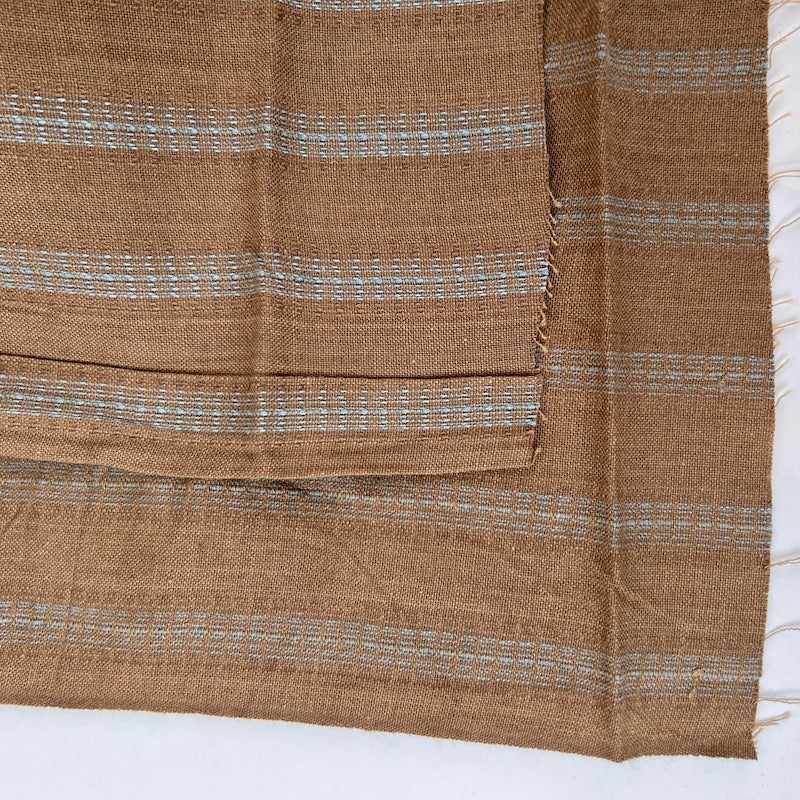 Diamond Textiles - Nikko Geo - Stripes - Cocoa and Sky