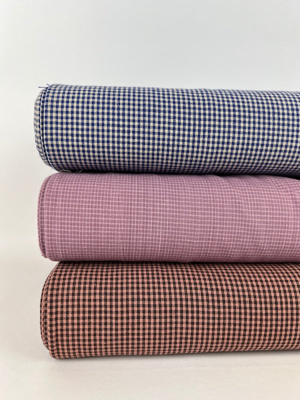 Diamond Textiles - Homespun Cotton - Mini Check - Blue