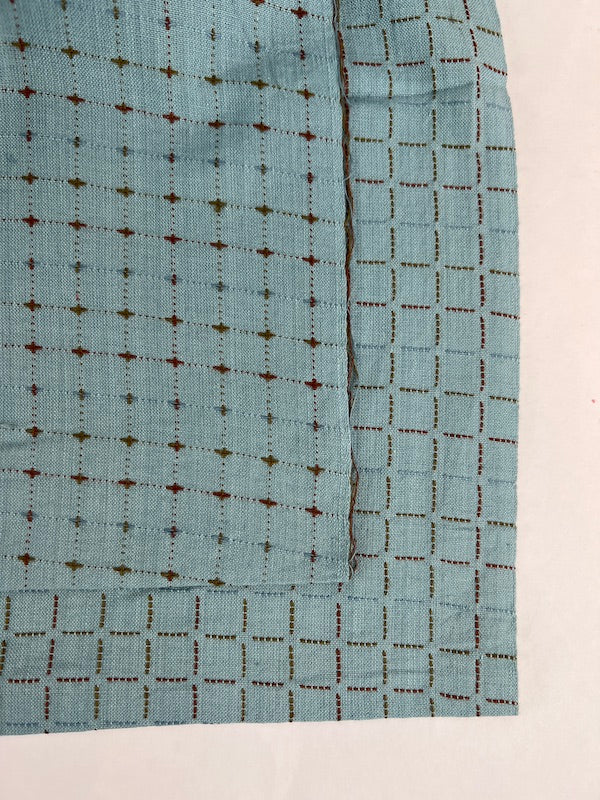Diamond Textiles - Nikko Grid - Venus Teal