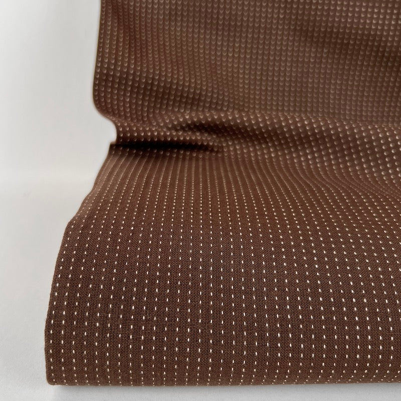 Diamond Textiles - Nikko Topstitch - Cocoa Brown