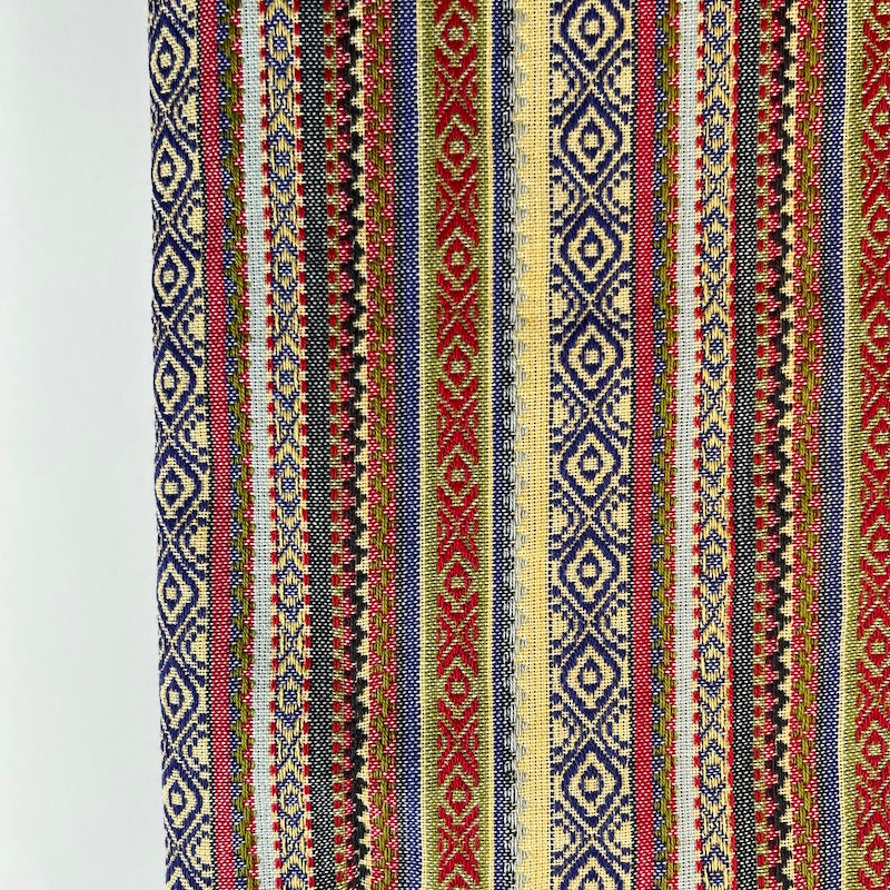 Diamond Textiles - World Fabrics - Dobby Stripe - Multi Colored