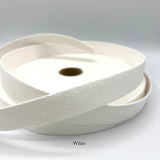 Cotton Webbing - 1" (25mm) - Various Colors