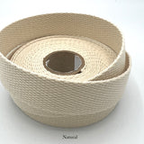 Cotton Webbing - 1" (25mm) - Various Colors