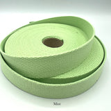 Cotton Webbing - 1" (25mm) - Various Colors