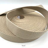 Cotton Webbing - 1" (25mm) - Various Colors