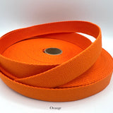 Cotton Webbing - 1" (25mm) - Various Colors
