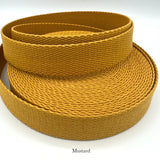 Cotton Webbing - 1" (25mm) - Various Colors