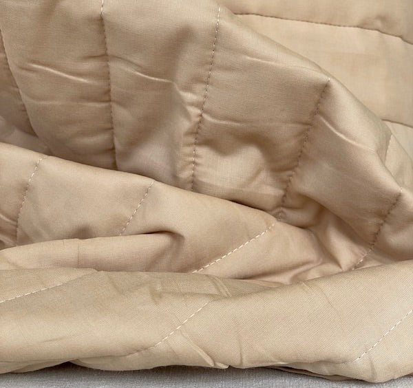 Polytex Stoffen - Double Sided Pre-Quilted - Toasted Almond