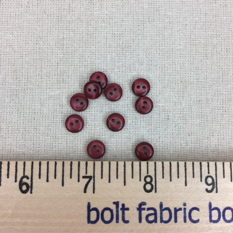 Small Basic Button - 8mm - Wine
