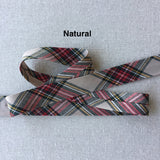 Bias Tape - Single Fold - Tartan Plaid - Various Colors