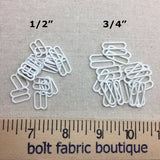 Nylon Coated Metal Lingerie Triglide - 1/2" and 3/4"