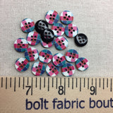 Patchwork Four Hole Button - 11mm
