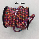 Round Woven Cording - Various Colors