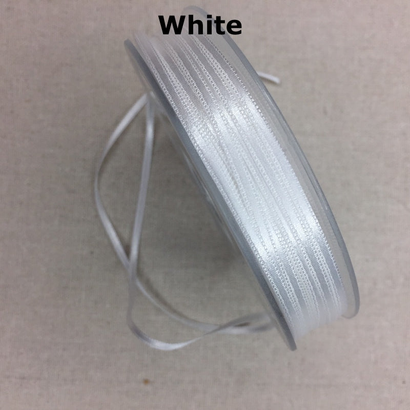 Double Face Satin Ribbon - 3mm - Various Colors