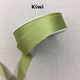 Double Face Cotton Satin Ribbon - 25mm (1") - Various Colors