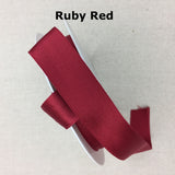 Double Face Cotton Satin Ribbon - 25mm (1") - Various Colors