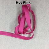 Double Face Cotton Satin Ribbon - 10mm (3/8") - Various Colors